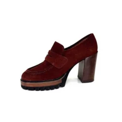 JHay 1425 Daim Rust*Femme Mocassins