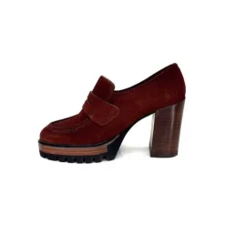 JHay 1425 Daim Rust*Femme Mocassins