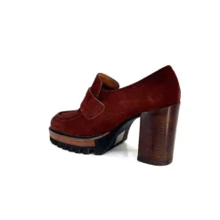 JHay 1425 Daim Rust*Femme Mocassins
