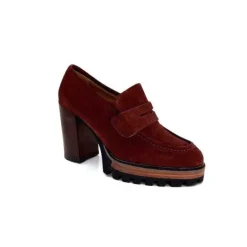 JHay 1425 Daim Rust*Femme Mocassins