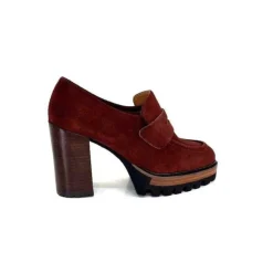 JHay 1425 Daim Rust*Femme Mocassins