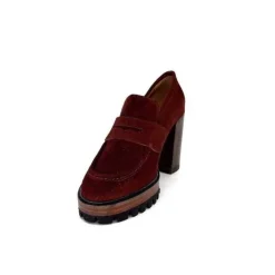 JHay 1425 Daim Rust*Femme Mocassins