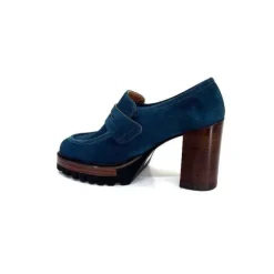 JHay 1425 Daim Vert Petrole*Femme Mocassins