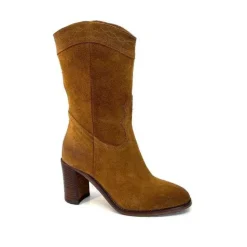 king 8212 Daim Camel*Femme Santiags
