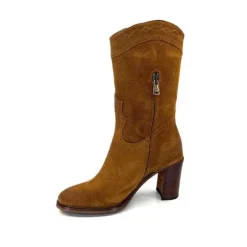 king 8212 Daim Camel*Femme Santiags