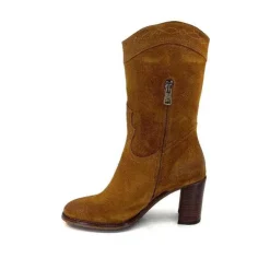 king 8212 Daim Camel*Femme Santiags