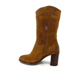 king 8212 Daim Camel*Femme Santiags