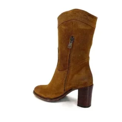 king 8212 Daim Camel*Femme Santiags