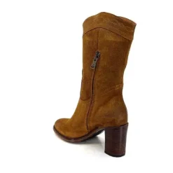 king 8212 Daim Camel*Femme Santiags