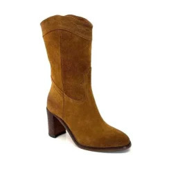 king 8212 Daim Camel*Femme Santiags