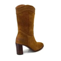 king 8212 Daim Camel*Femme Santiags