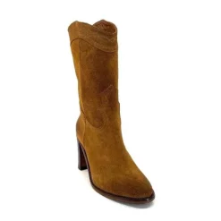king 8212 Daim Camel*Femme Santiags