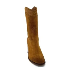 king 8212 Daim Camel*Femme Santiags