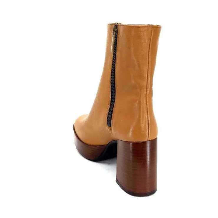 l'arianna Tr1556 Cuir Camel*Femme Bottines