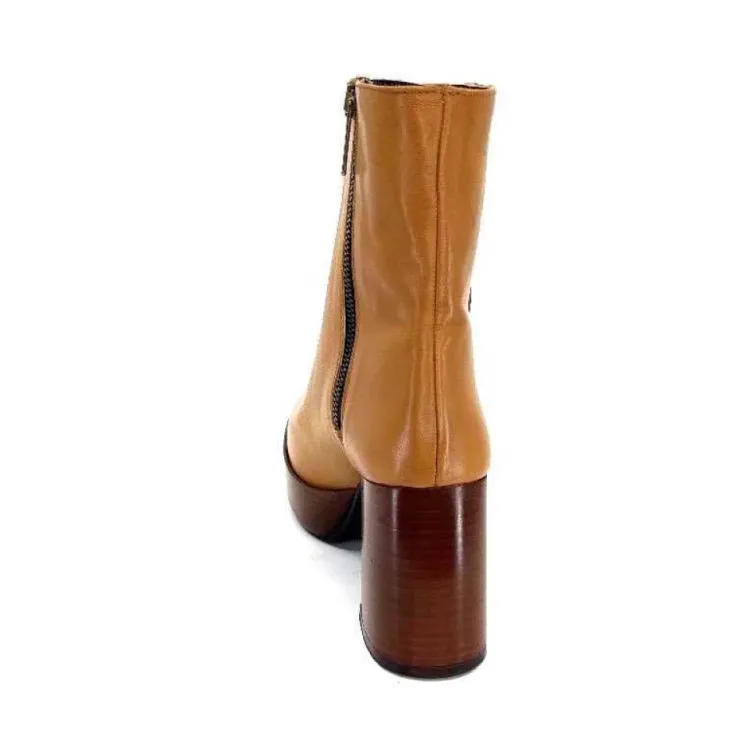 l'arianna Tr1556 Cuir Camel*Femme Bottines