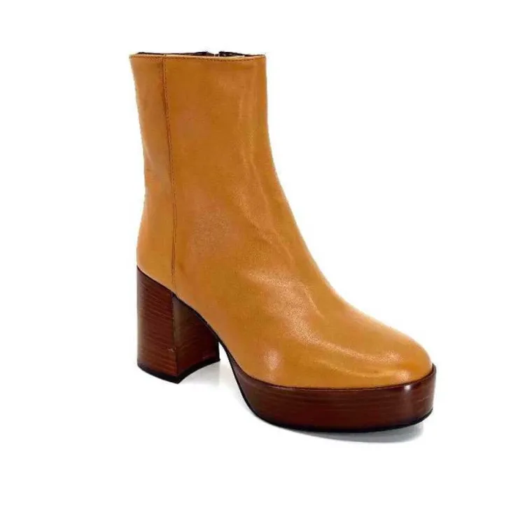 l'arianna Tr1556 Cuir Camel*Femme Bottines