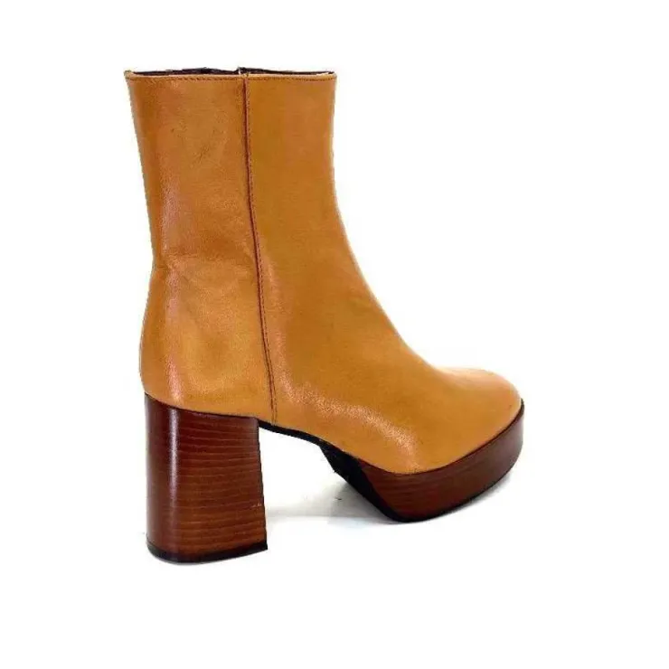 l'arianna Tr1556 Cuir Camel*Femme Bottines
