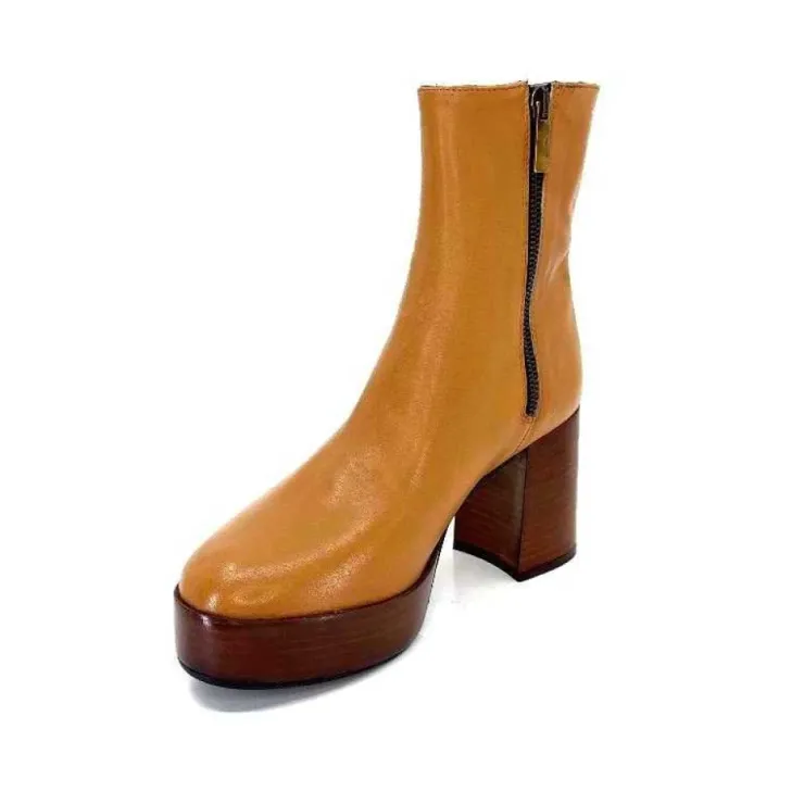 l'arianna Tr1556 Cuir Camel*Femme Bottines