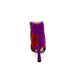 l'arianna Tr1672 Daim Prune Rouge Fushia*Femme Bottines