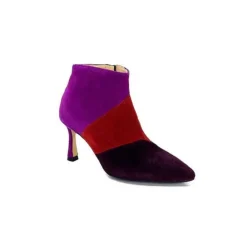 l'arianna Tr1672 Daim Prune Rouge Fushia*Femme Bottines