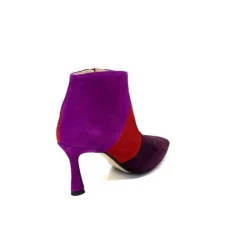 l'arianna Tr1672 Daim Prune Rouge Fushia*Femme Bottines