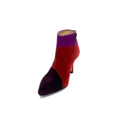 l'arianna Tr1672 Daim Prune Rouge Fushia*Femme Bottines