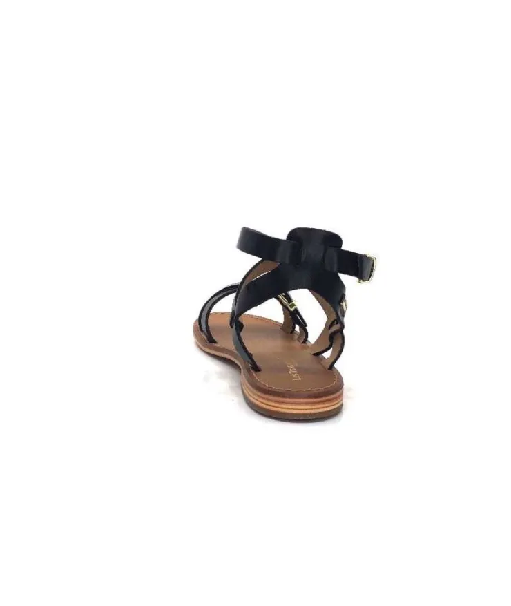 Les Tropéziennes par M.Belarbi Les Tropeziennes 42762 Hepana Cuir Noir*Femme Sandales