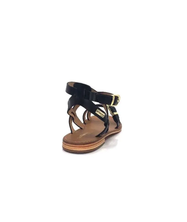 Les Tropéziennes par M.Belarbi Les Tropeziennes 42762 Hepana Cuir Noir*Femme Sandales