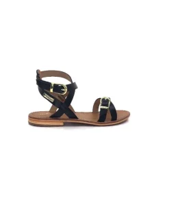 Les Tropéziennes par M.Belarbi Les Tropeziennes 42762 Hepana Cuir Noir*Femme Sandales