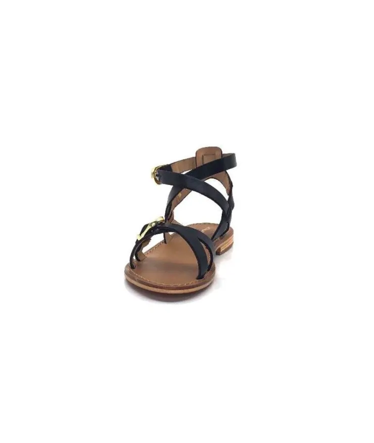 Les Tropéziennes par M.Belarbi Les Tropeziennes 42762 Hepana Cuir Noir*Femme Sandales