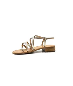 Les Tropéziennes par M.Belarbi Les Tropeziennes Harryna Cuir Or*Femme Sandales