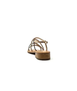 Les Tropéziennes par M.Belarbi Les Tropeziennes Harryna Cuir Or*Femme Sandales