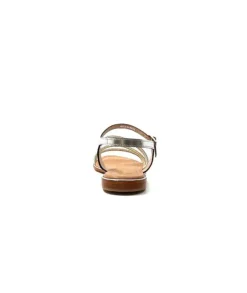 Les Tropéziennes par M.Belarbi Les Tropeziennes Hoctavy Cuir Strass Argent*Femme Sandales