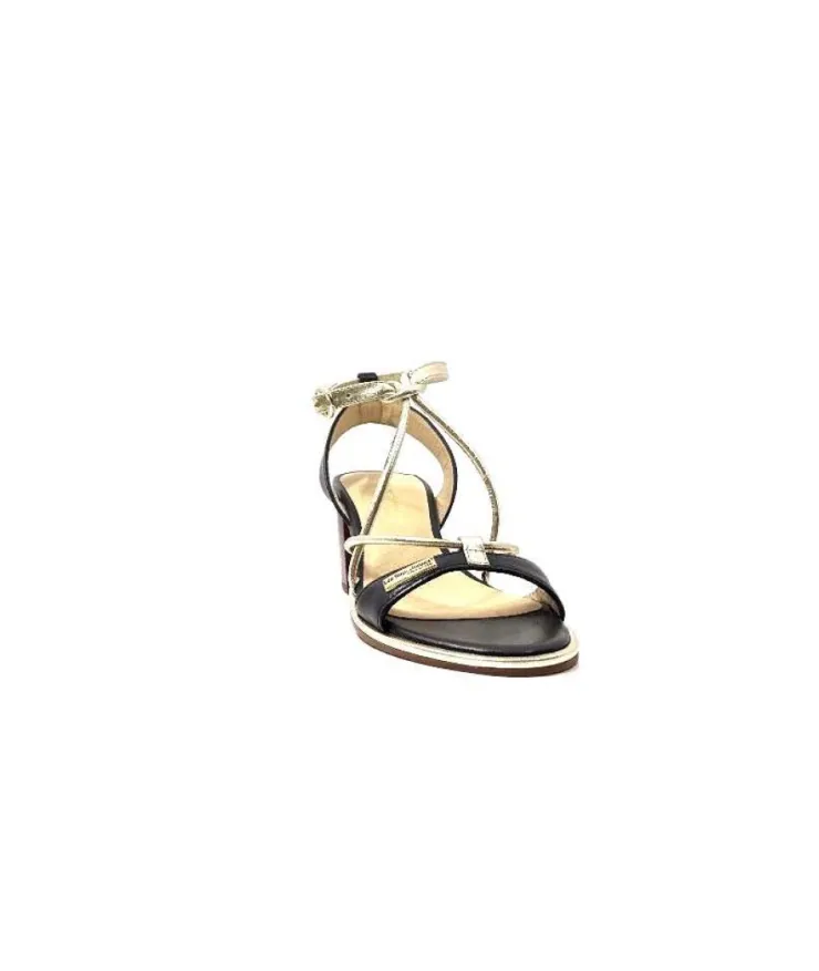 Les Tropéziennes par M.Belarbi Les Tropeziennes Lilon Cuir Noir & Or*Femme Sandales
