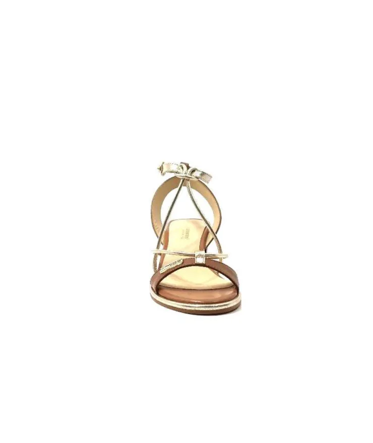 Les Tropéziennes par M.Belarbi Les Tropeziennes Lilon Cuir Marron & Or*Femme Sandales