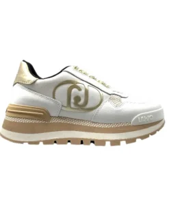 Liu.Jo Ba3121 Blanc & Or*Femme Baskets
