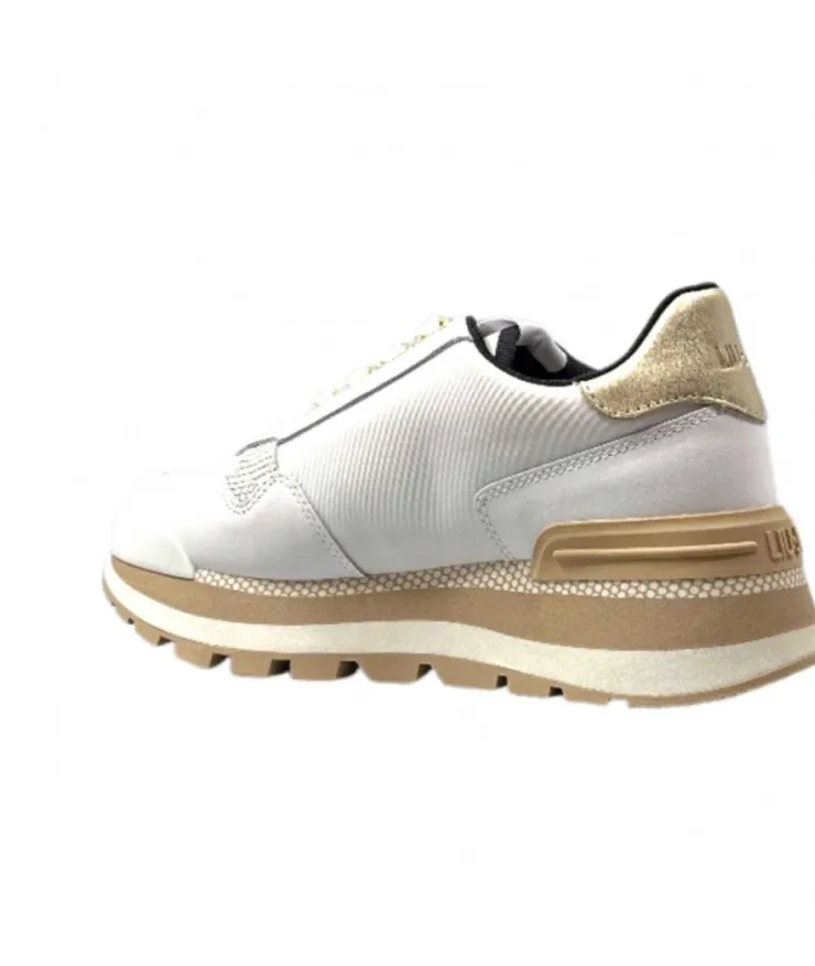 Liu.Jo Ba3121 Blanc & Or*Femme Baskets