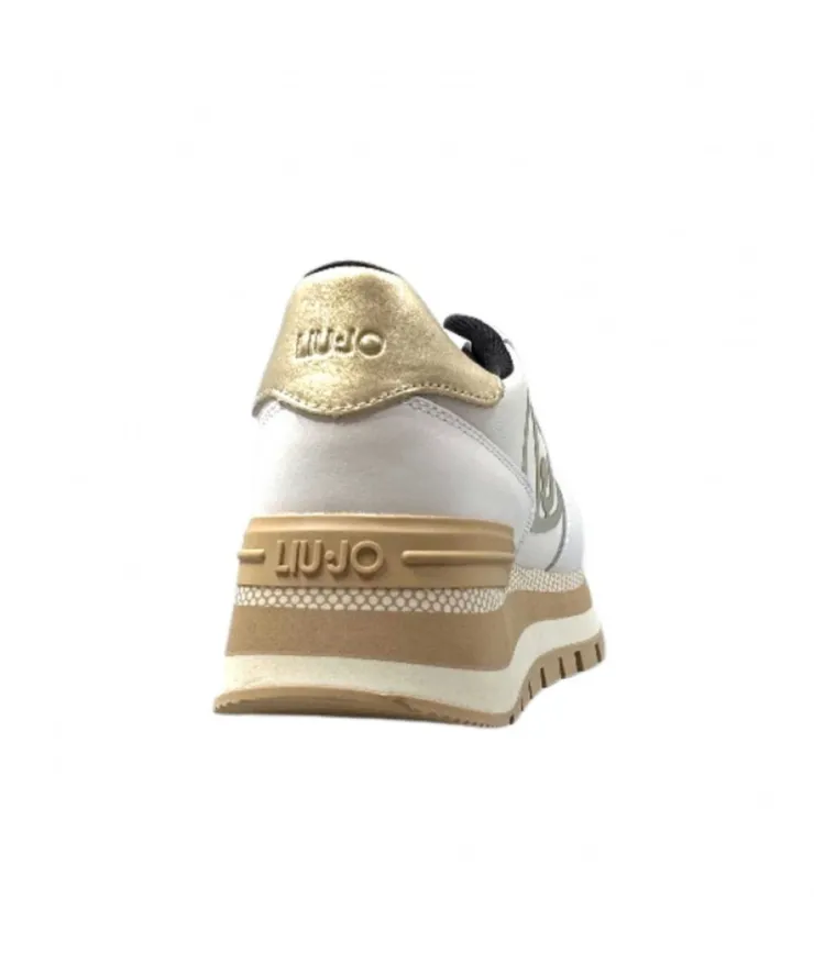 Liu.Jo Ba3121 Blanc & Or*Femme Baskets