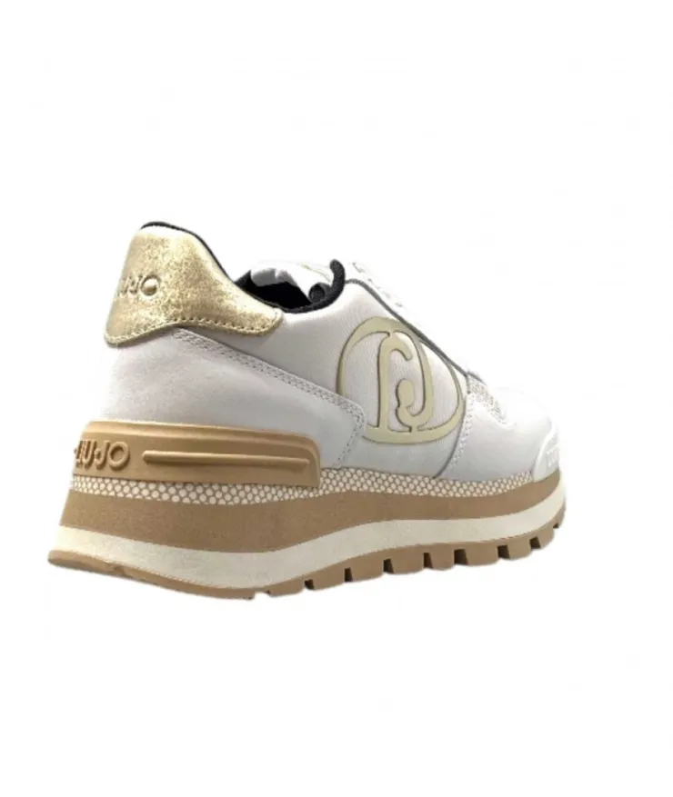 Liu.Jo Ba3121 Blanc & Or*Femme Baskets