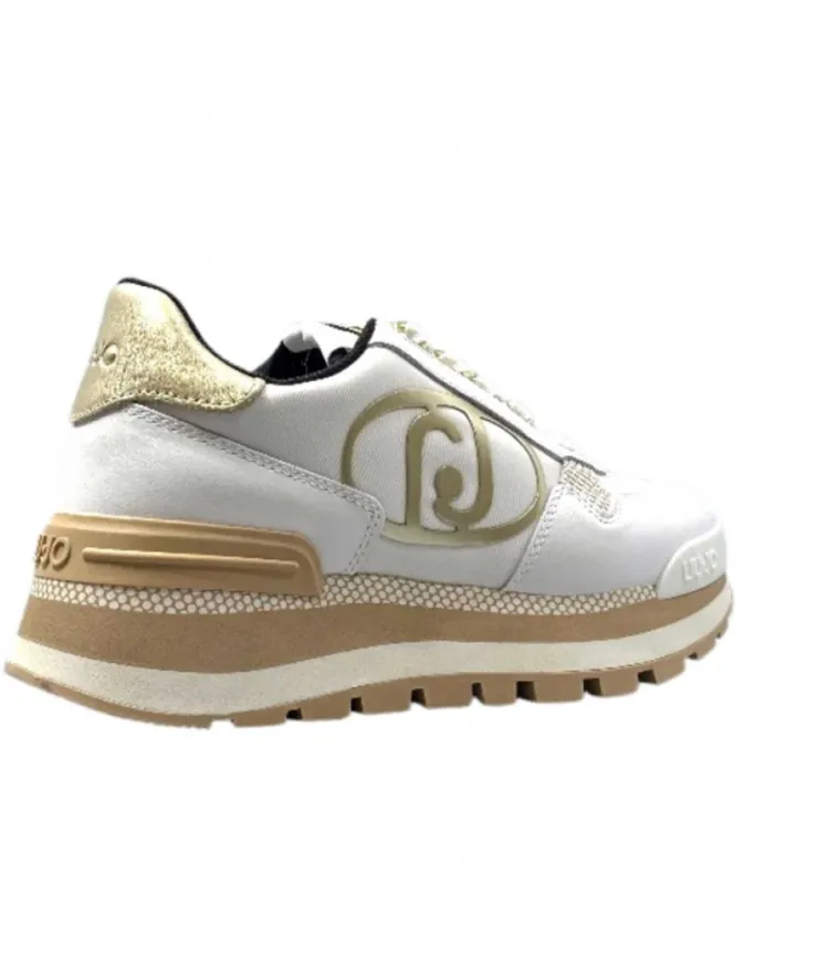 Liu.Jo Ba3121 Blanc & Or*Femme Baskets
