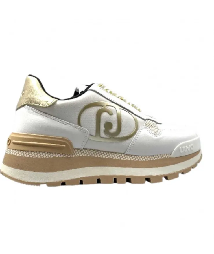 Liu.Jo Ba3121 Blanc & Or*Femme Baskets