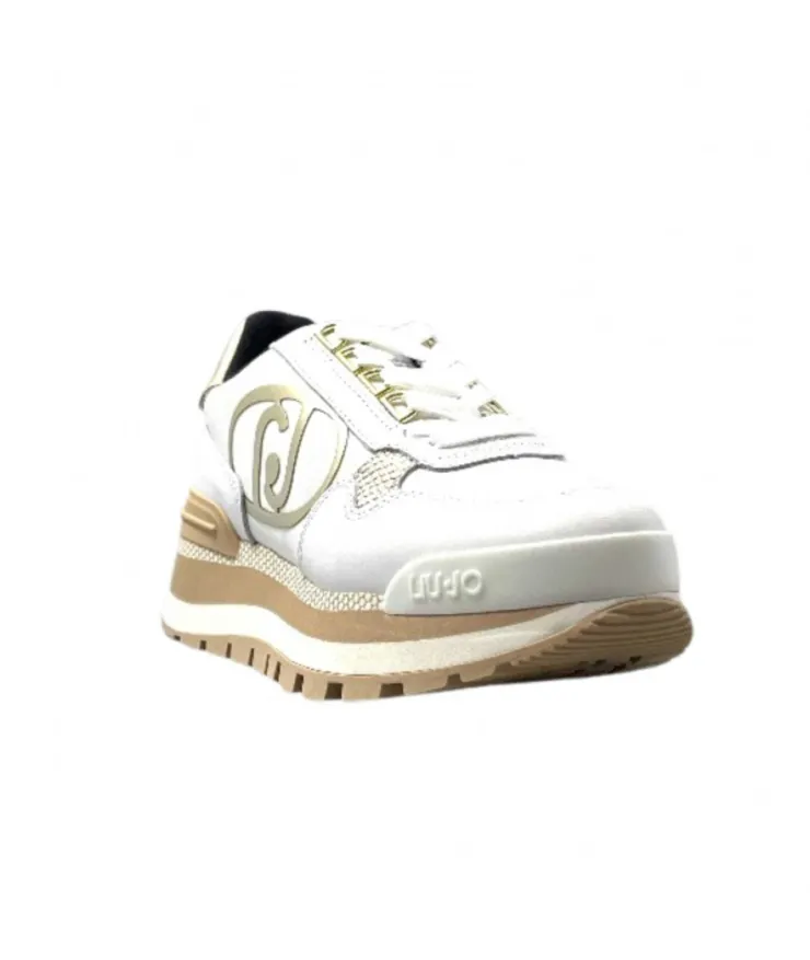 Liu.Jo Ba3121 Blanc & Or*Femme Baskets