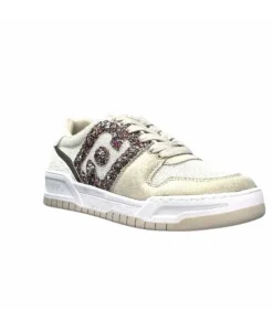 Liu.Jo Ba3093Tx306 Suede Textile Blanc Glitter*Femme Baskets