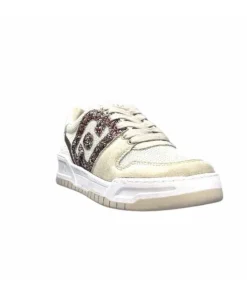 Liu.Jo Ba3093Tx306 Suede Textile Blanc Glitter*Femme Baskets