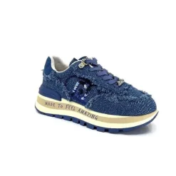 Liu.Jo Bf3087 Amazing 20 Textile Denim*Femme Baskets