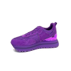 Liu.Jo Lui.Jo Bf3011 Daim Purple*Femme Baskets