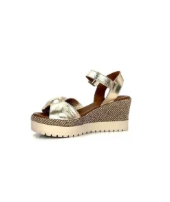 Lune & L'autre Clemtine Cuir Or*Femme Plateformes