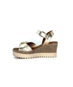 Lune & L'autre Clemtine Cuir Or*Femme Plateformes