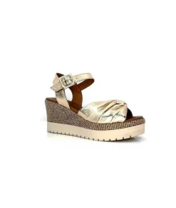 Lune & L'autre Clemtine Cuir Or*Femme Plateformes