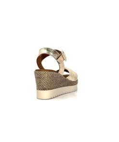 Lune & L'autre Clemtine Cuir Or*Femme Plateformes